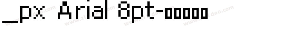 _px Arial 8pt字体转换